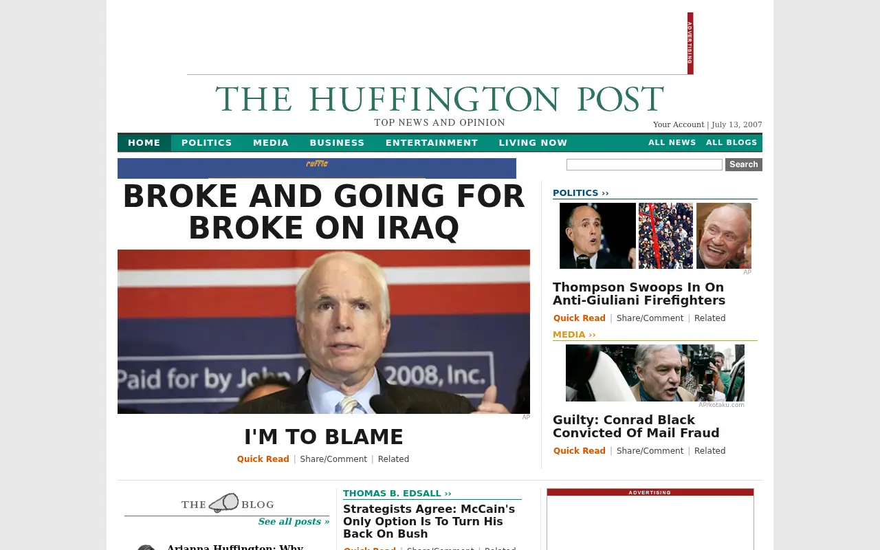 huffpost.com in 2007