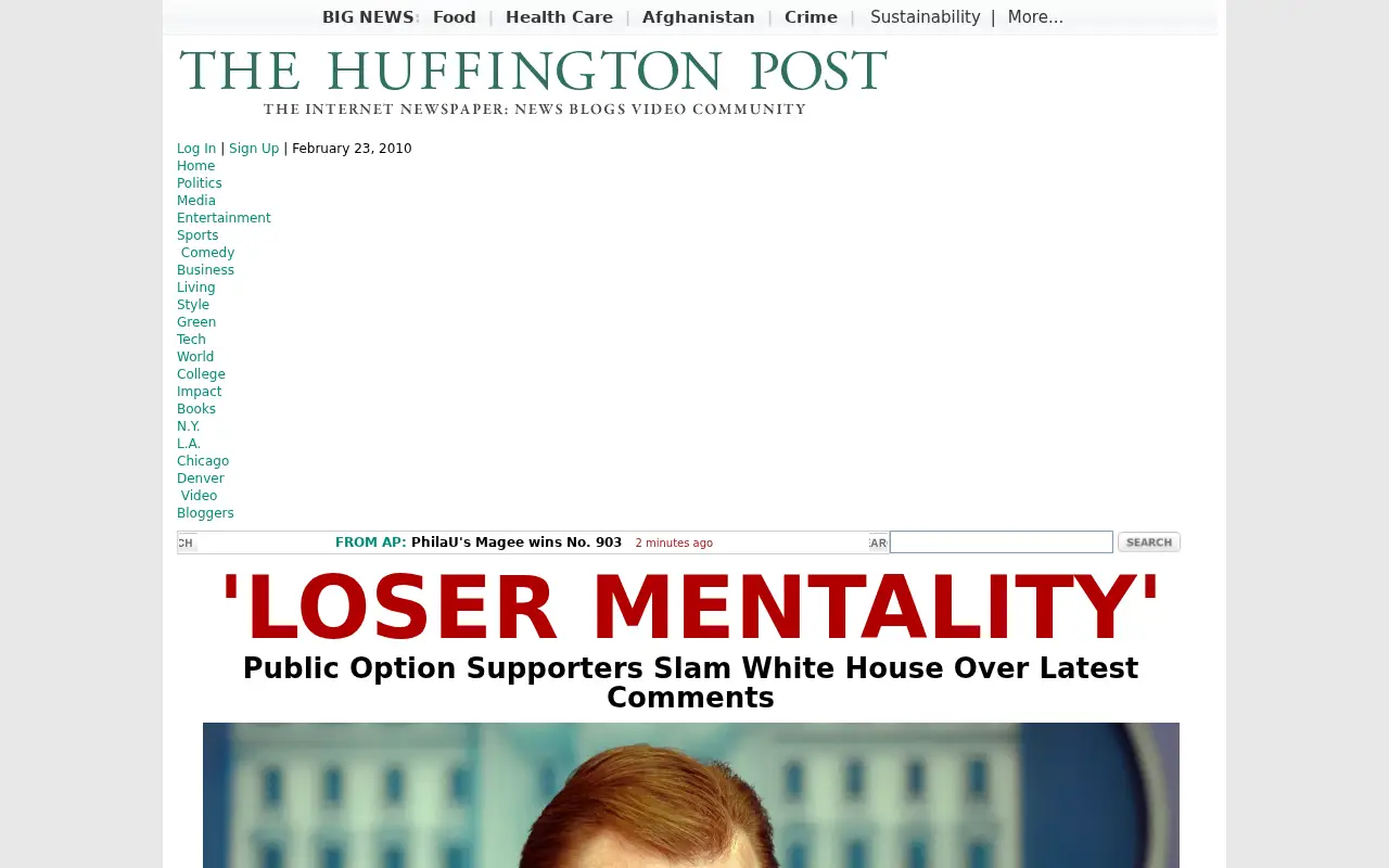 huffpost.com in 2010