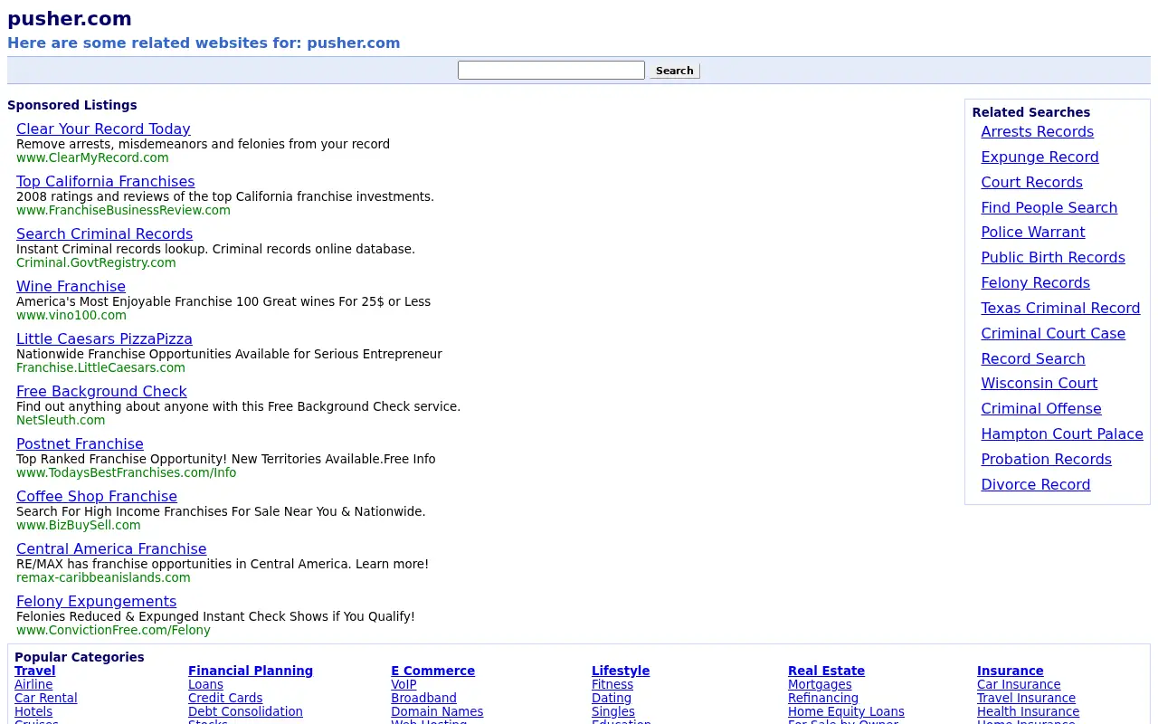 pusher.com in 2008