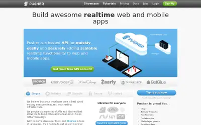 pusher.com in 2013