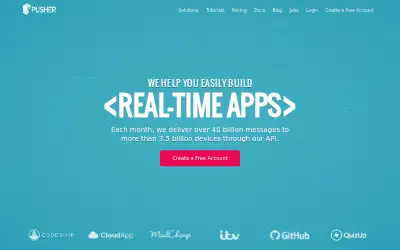 pusher.com in 2014