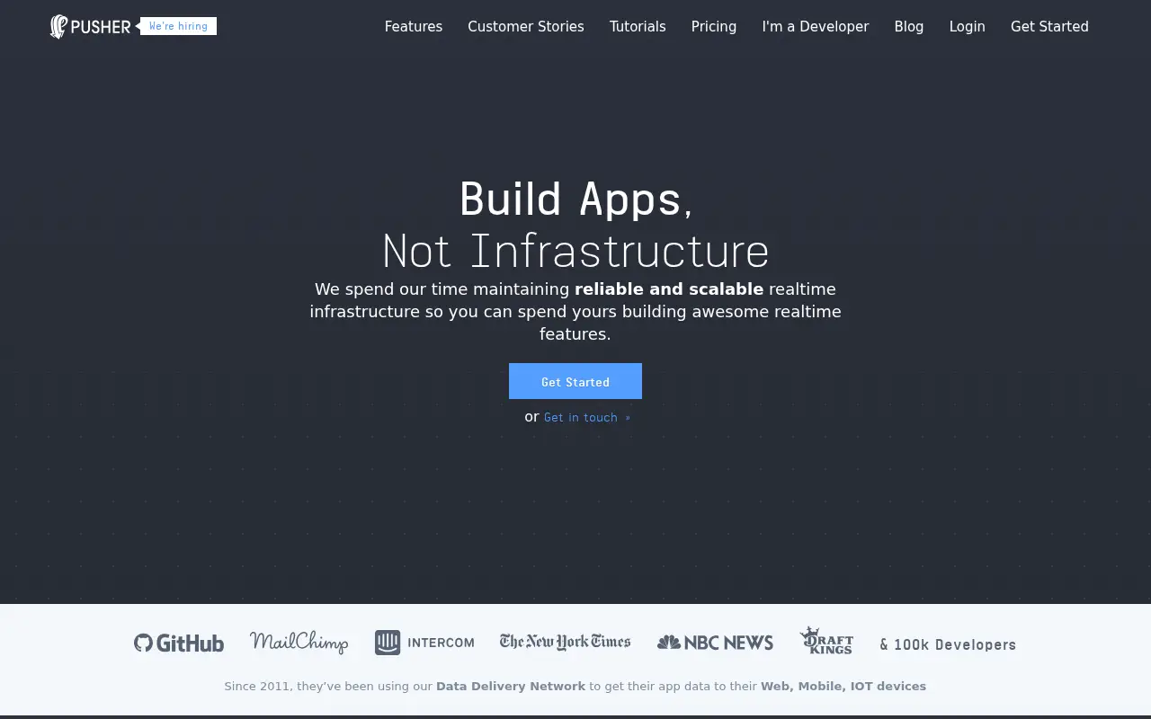pusher.com in 2016