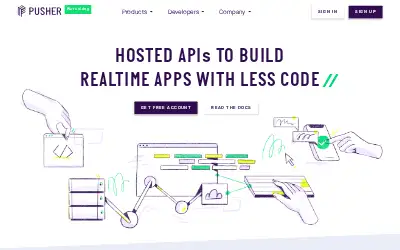 pusher.com in 2018
