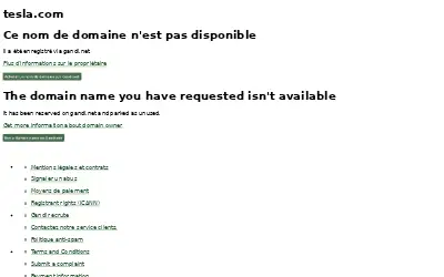 tesla.com in 2012