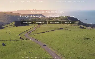 tesla.com in 2017