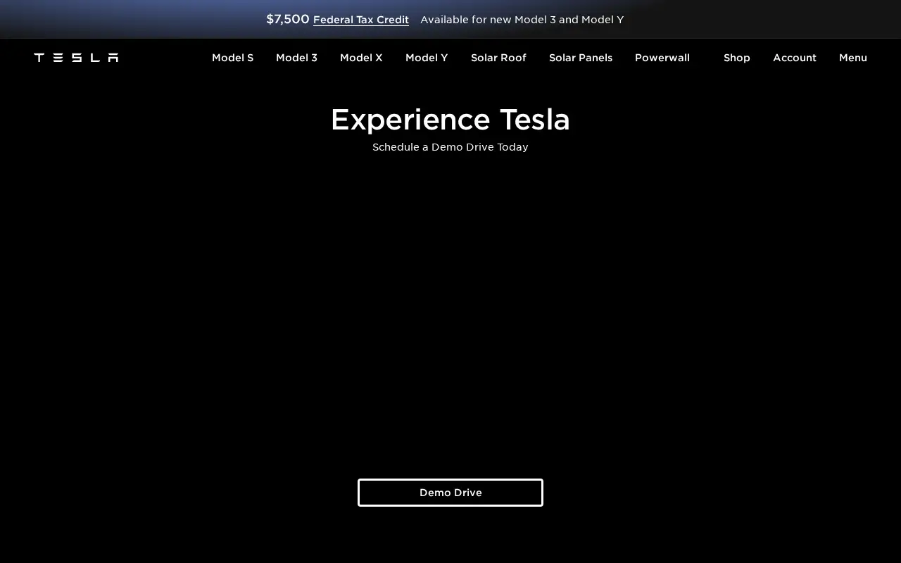 tesla.com in 2023