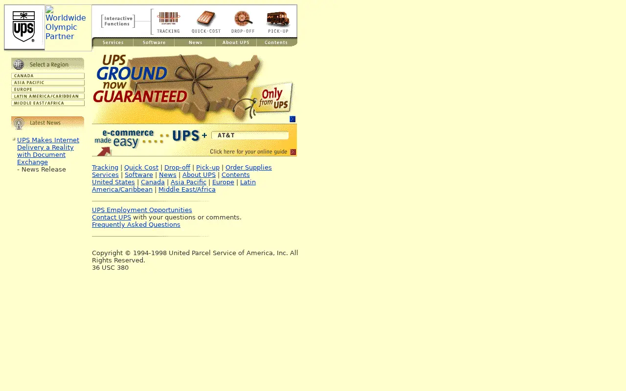 ups.com in 1998