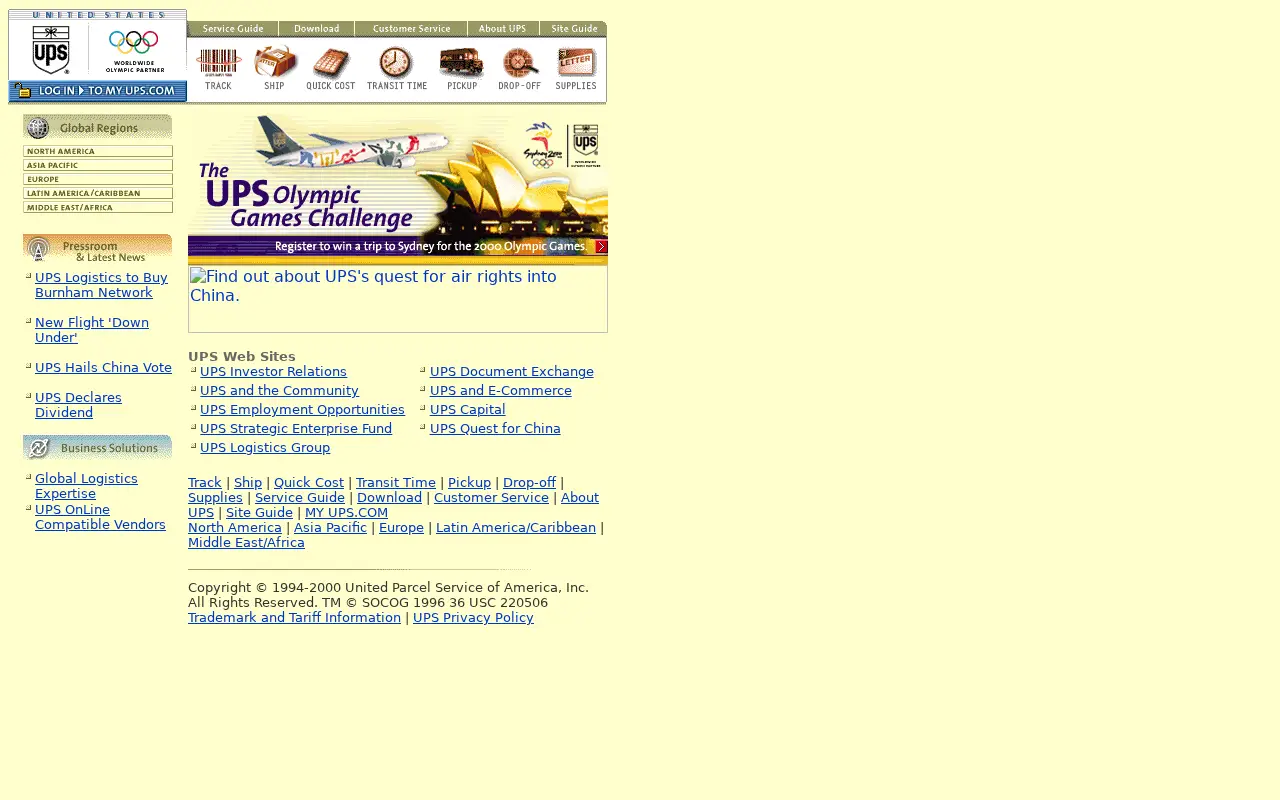 ups.com in 2000