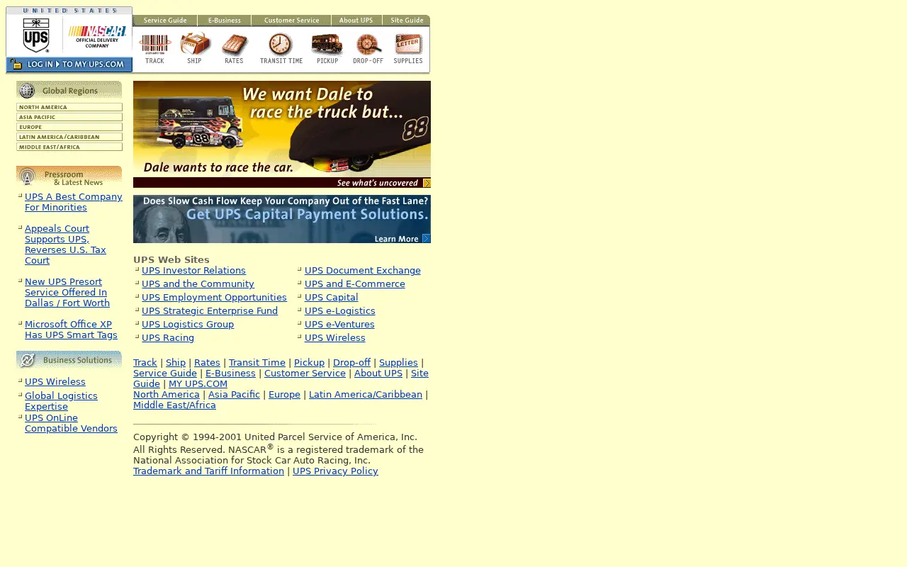 ups.com in 2001