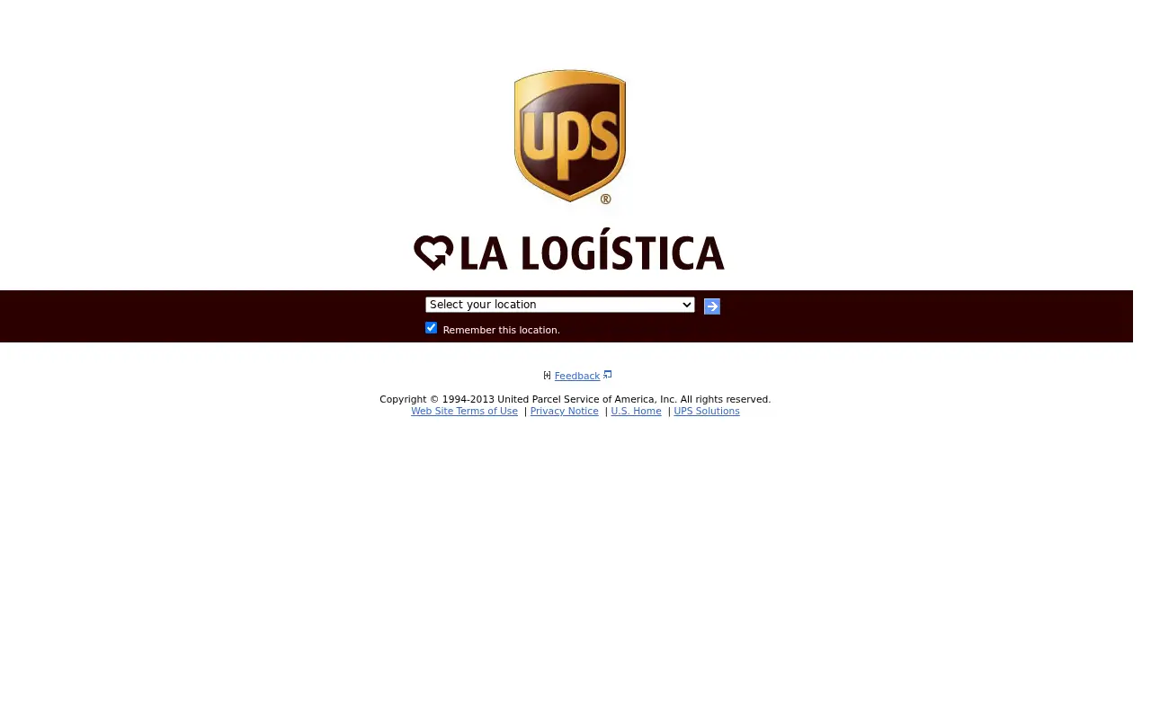 ups.com in 2013