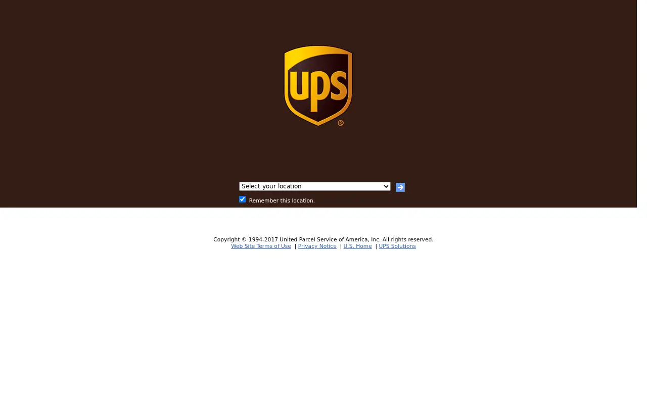 ups.com in 2017