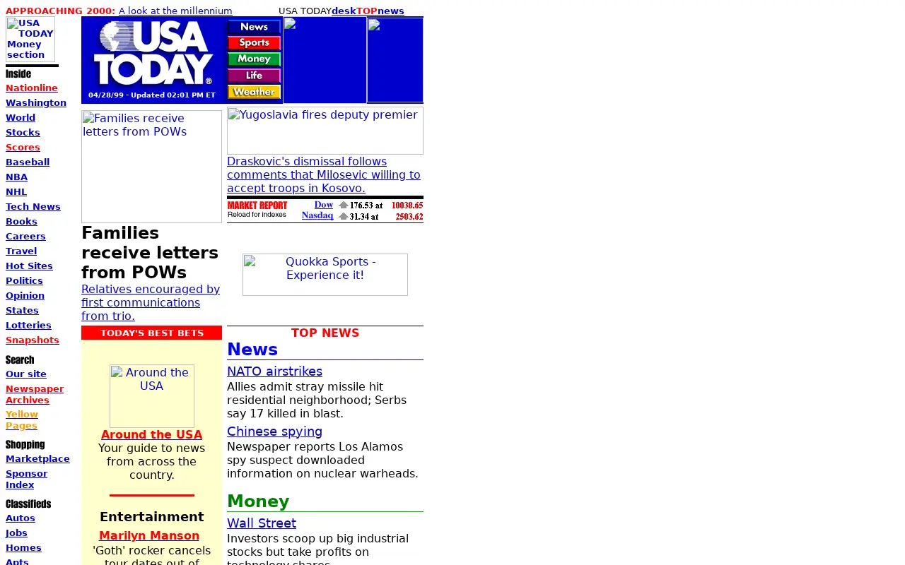 usatoday.com in 1999
