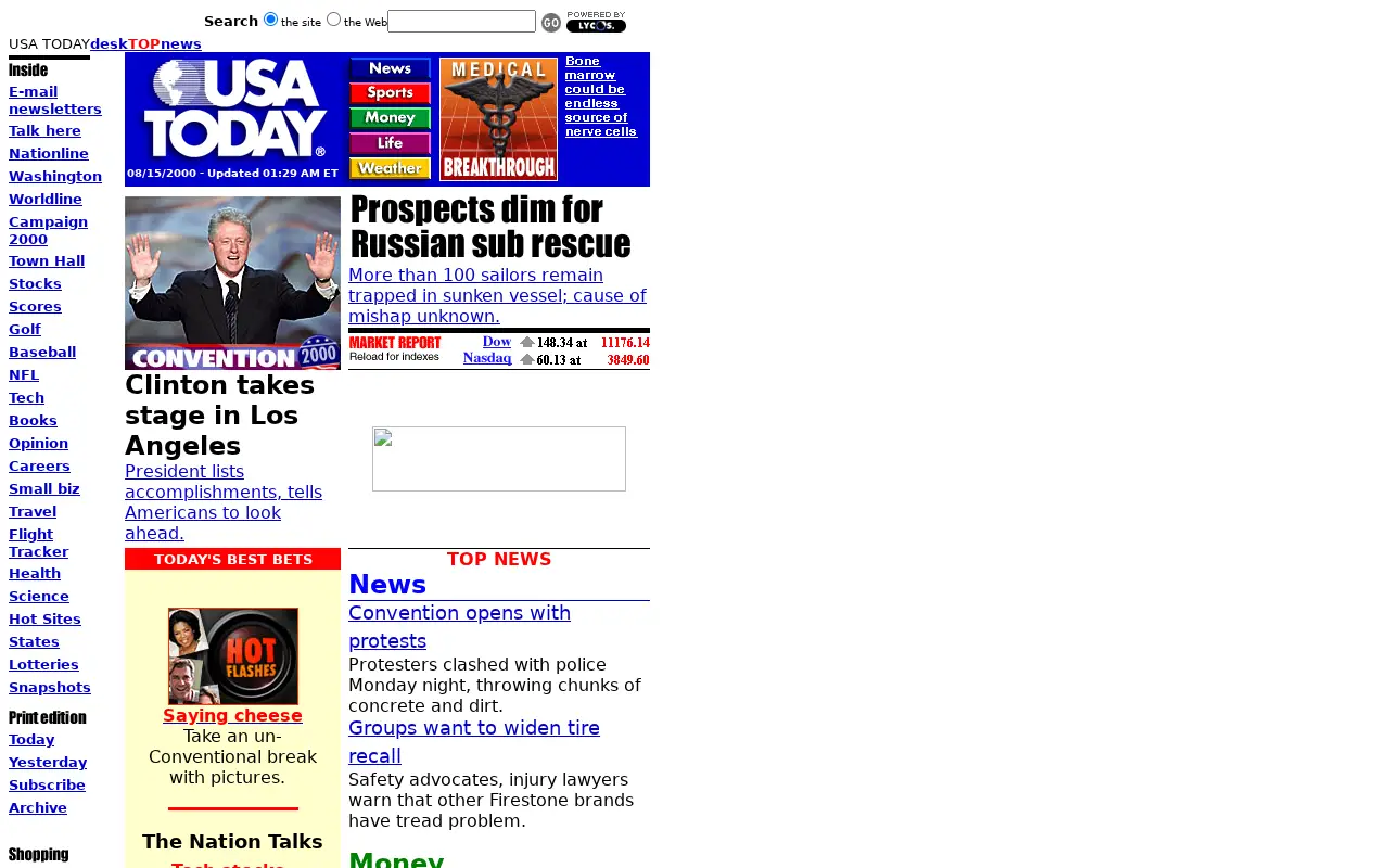 usatoday.com in 2000
