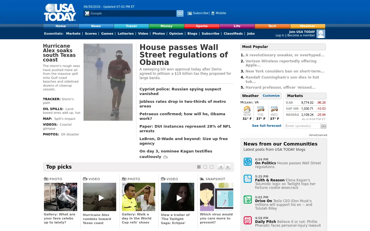 usatoday.com in 2010