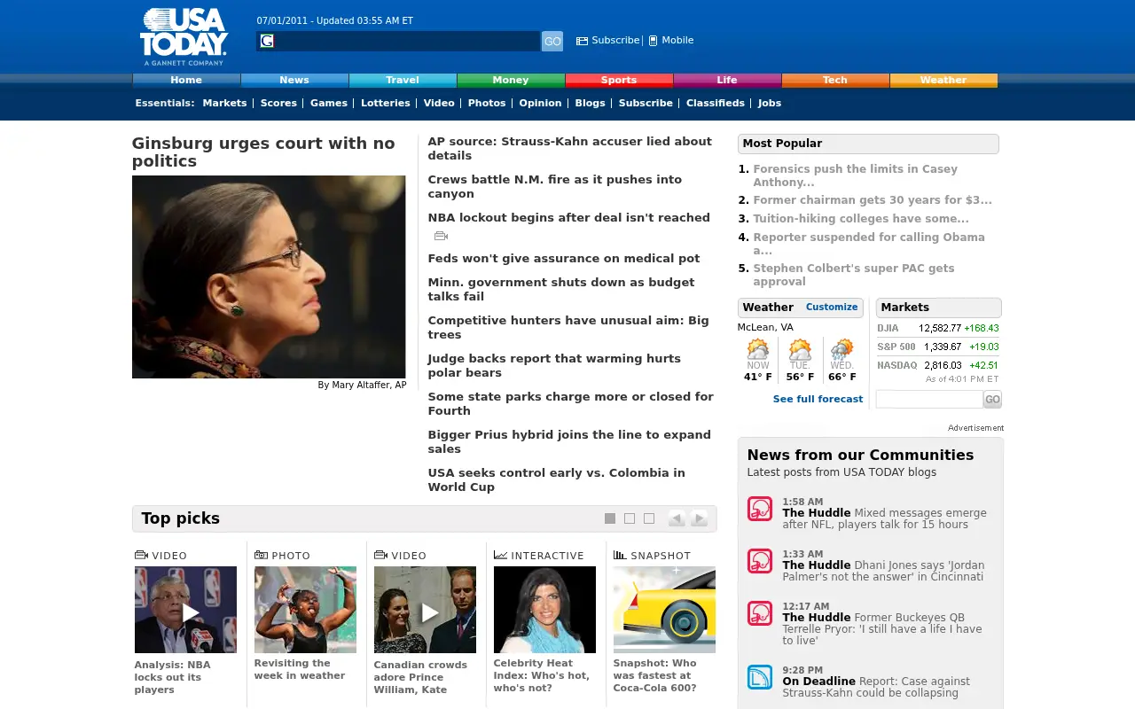 usatoday.com in 2011