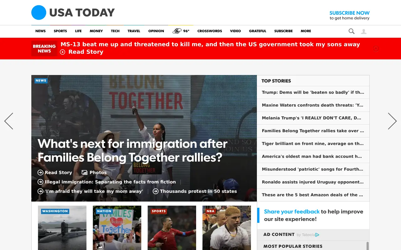 usatoday.com in 2018