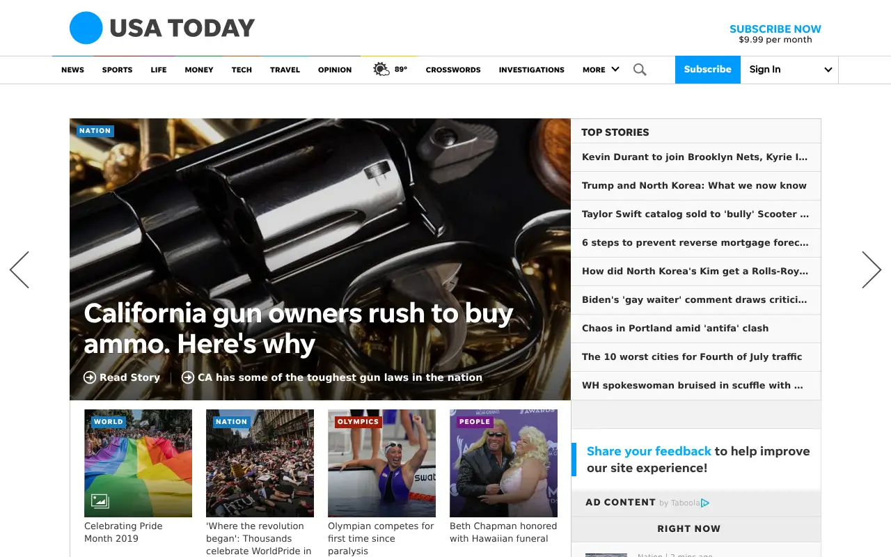 usatoday.com in 2019