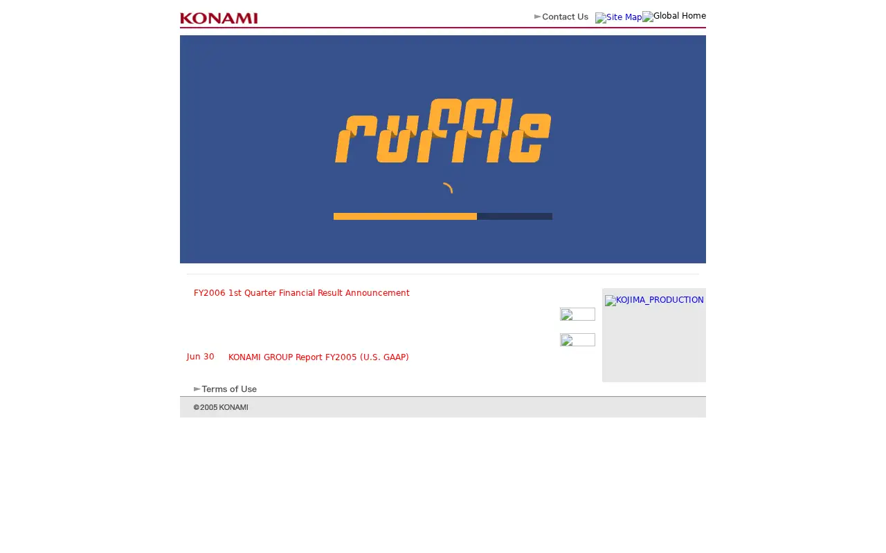 konami.net in 2005