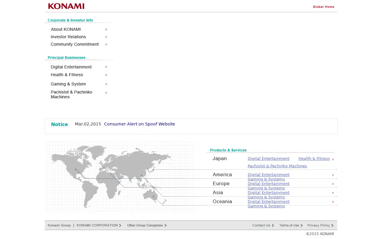 konami.net on July 5, 2015