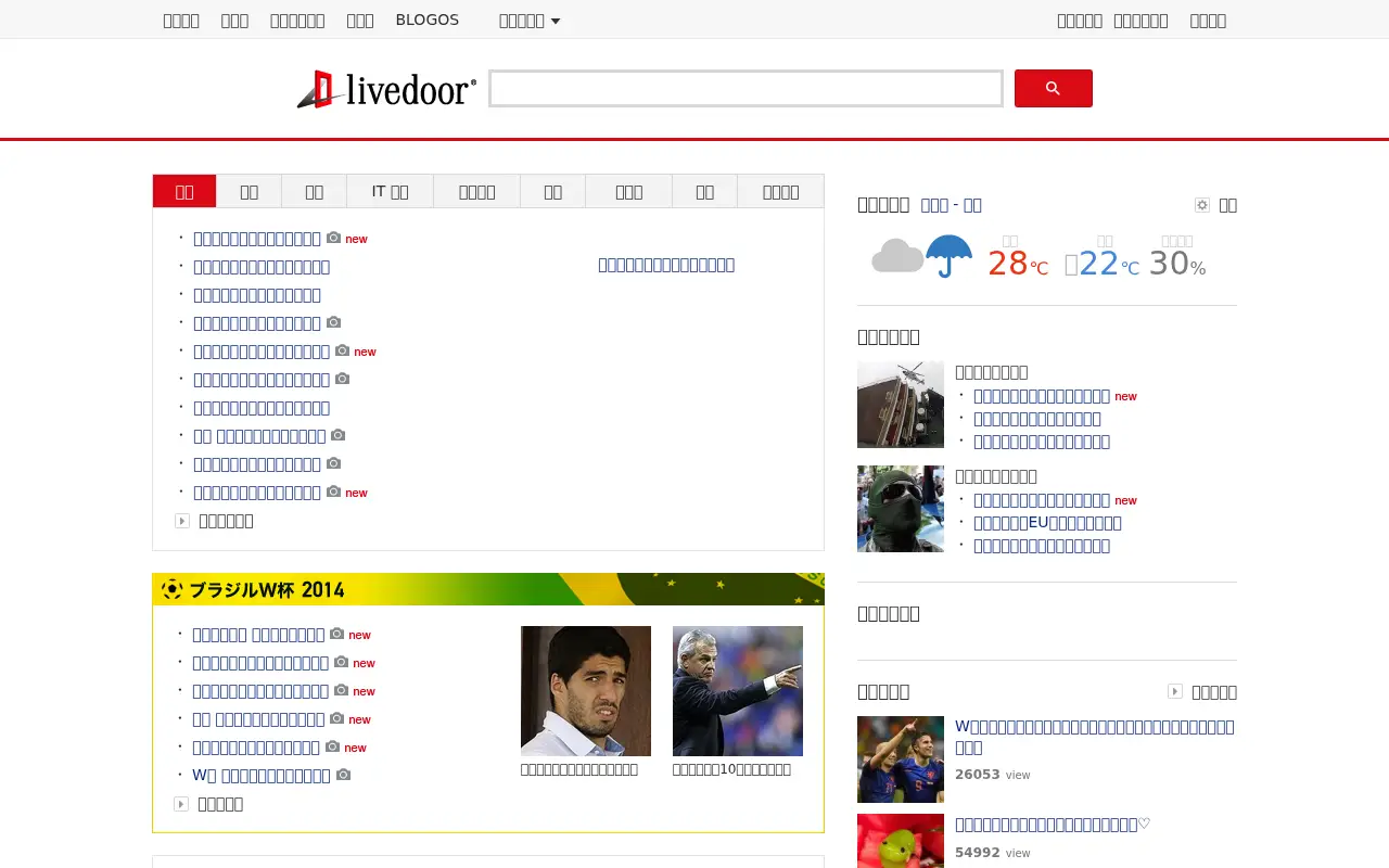 livedoor.com in 2014