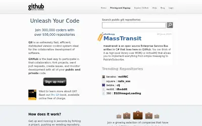 github.com in 2010
