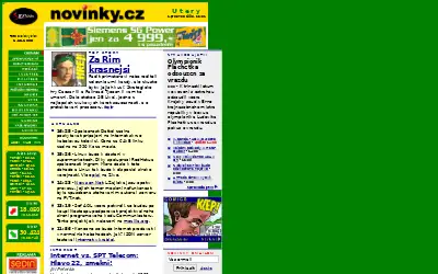 novinky.cz in 1998