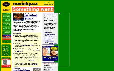 novinky.cz in 2001