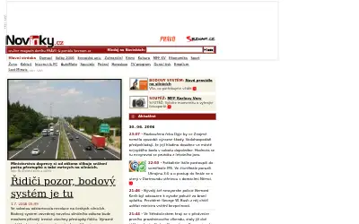 novinky.cz in 2006