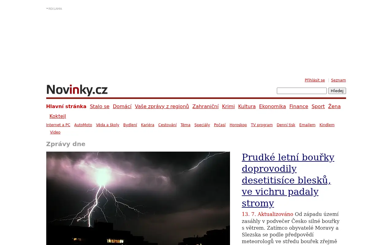 novinky.cz in 2011