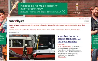 novinky.cz in 2018