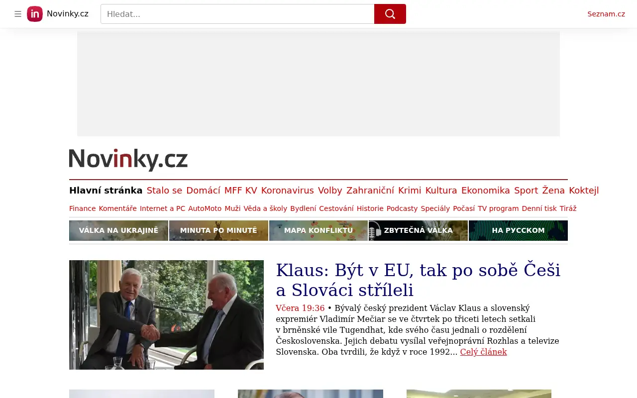 novinky.cz in 2022