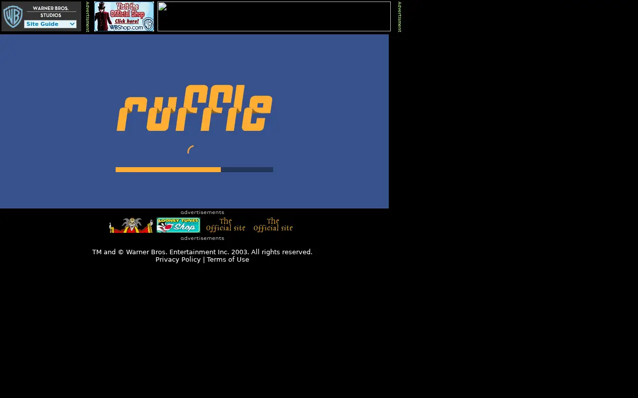 spacejam.com on August 28, 2005