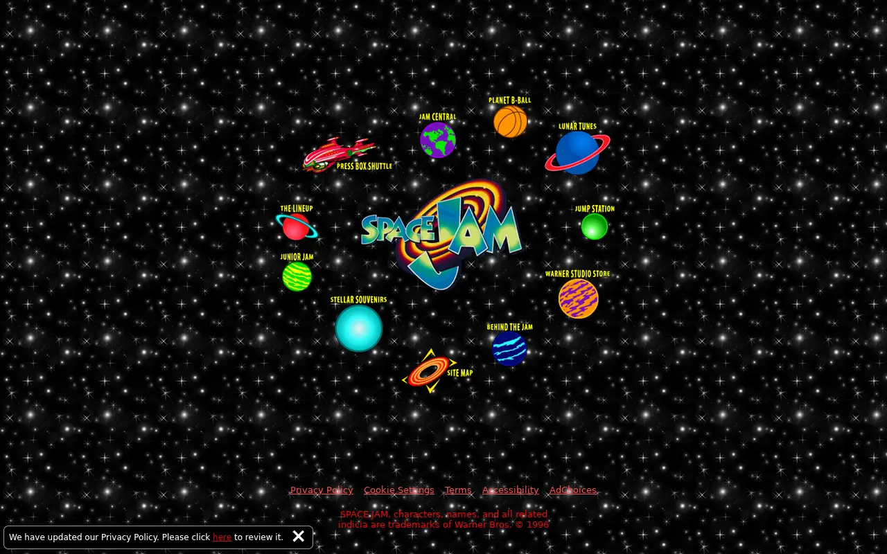 spacejam.com on July 2, 2020