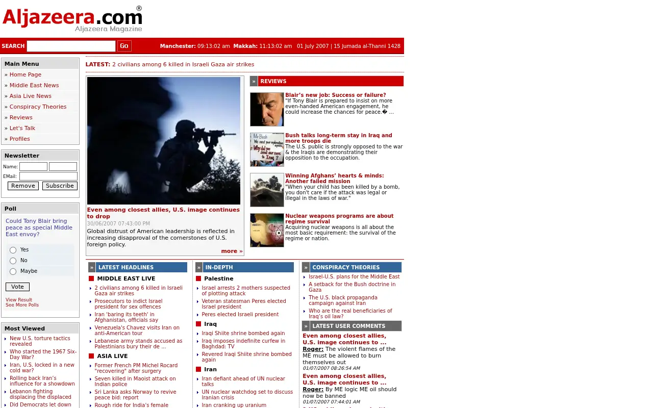 aljazeera.com in 2007