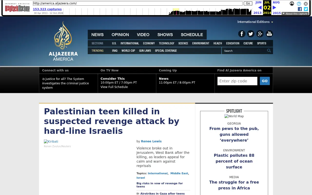 aljazeera.com in 2014