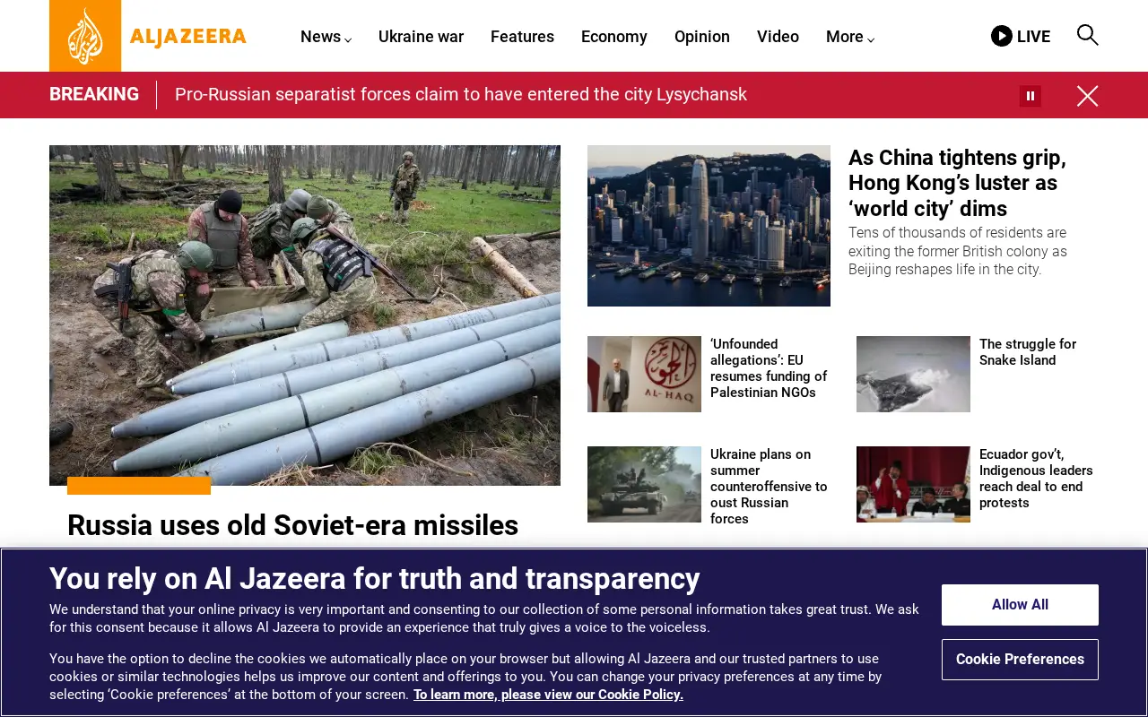 aljazeera.com in 2022