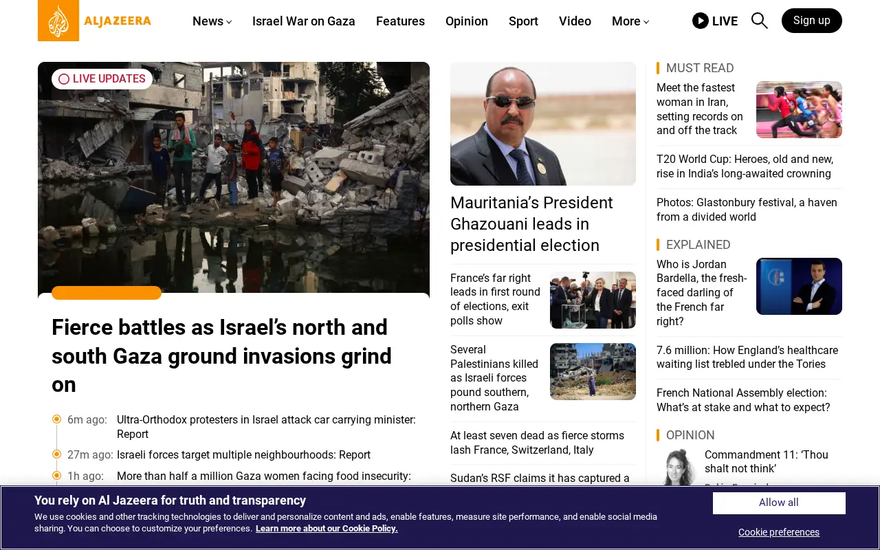 aljazeera.com in 2024