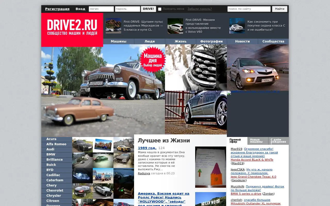 drive2.ru in 2010