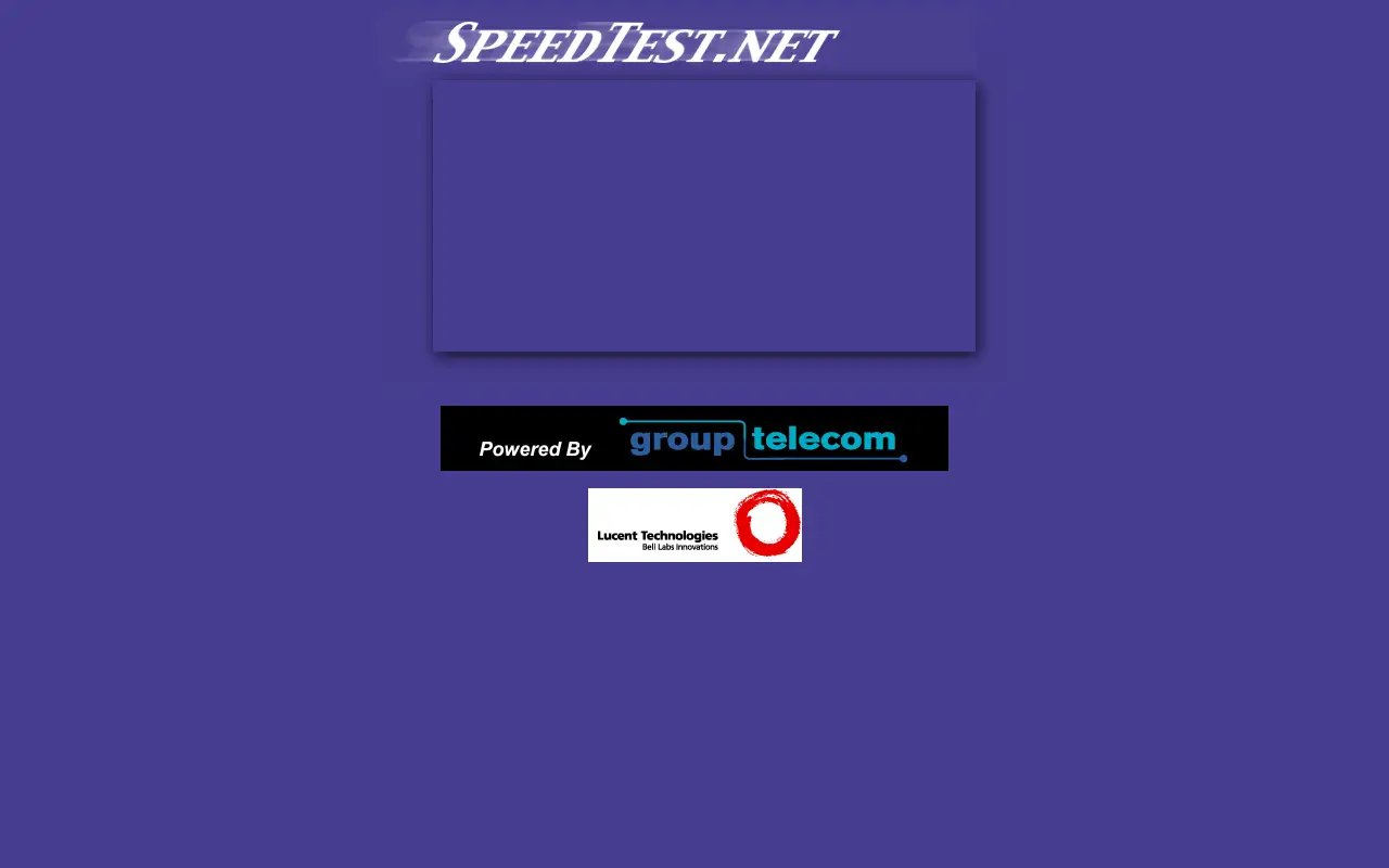 speedtest.net in 2000