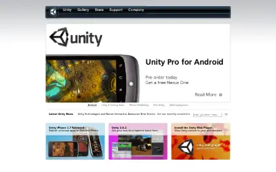 unity3d.com in 2010