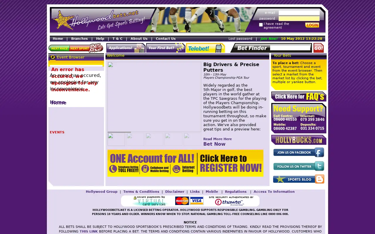 hollywoodbets.net in 2012