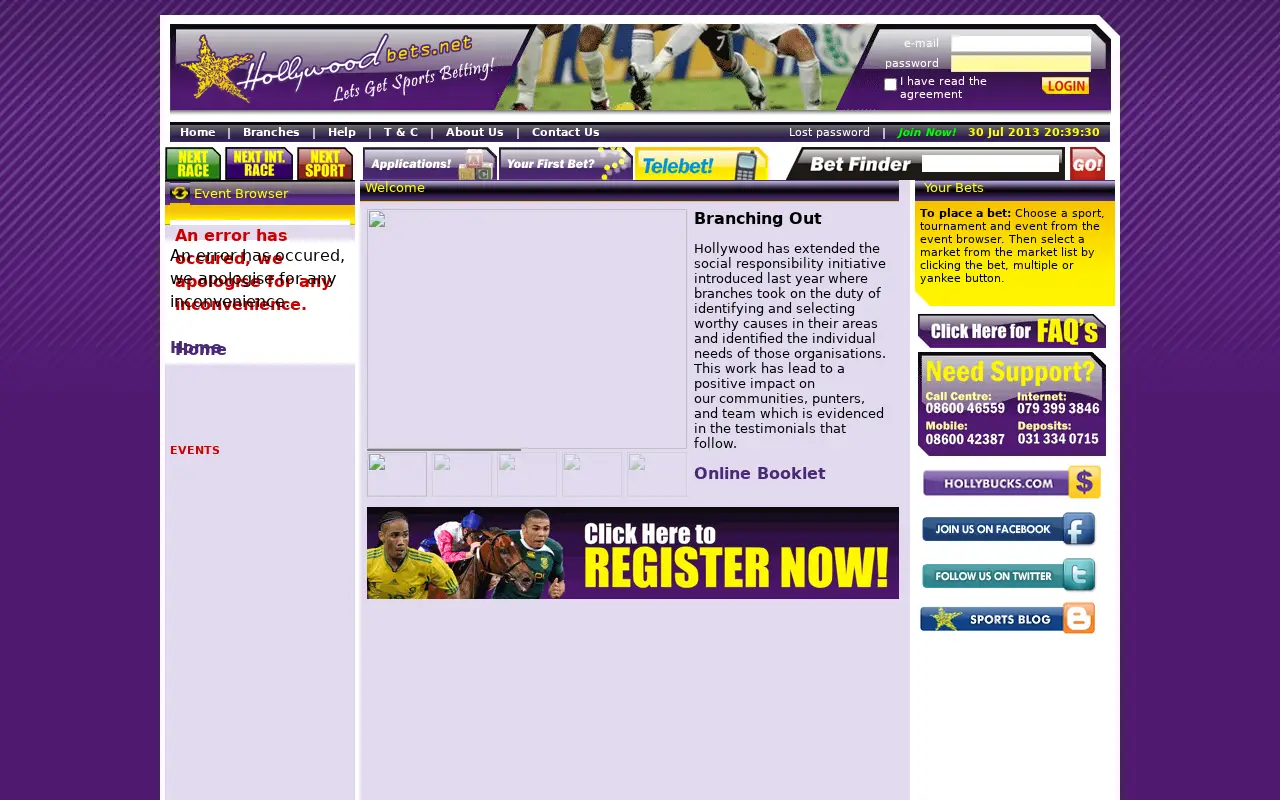 hollywoodbets.net in 2013