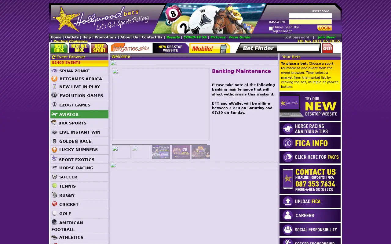 hollywoodbets.net in 2021