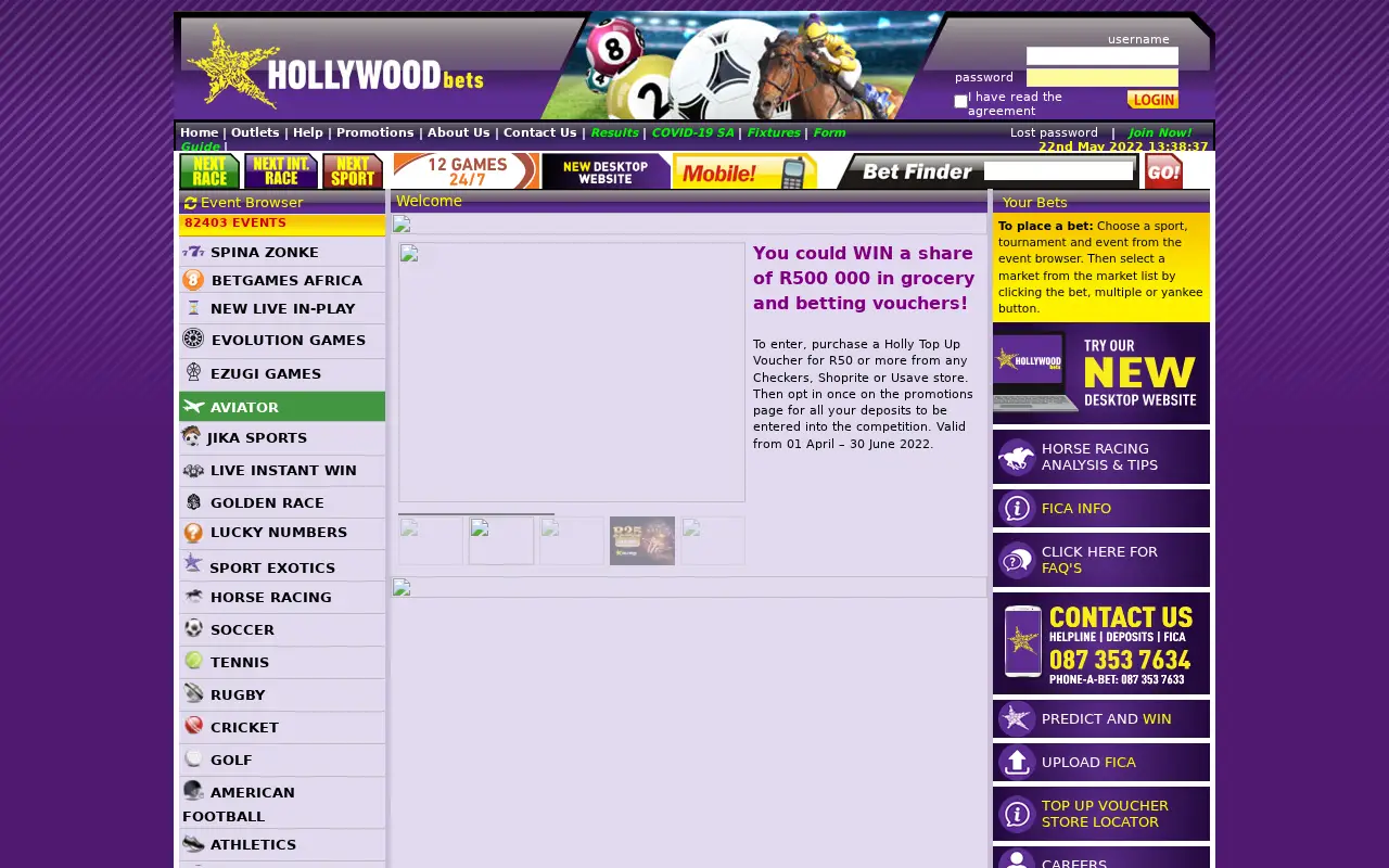 hollywoodbets.net in 2022