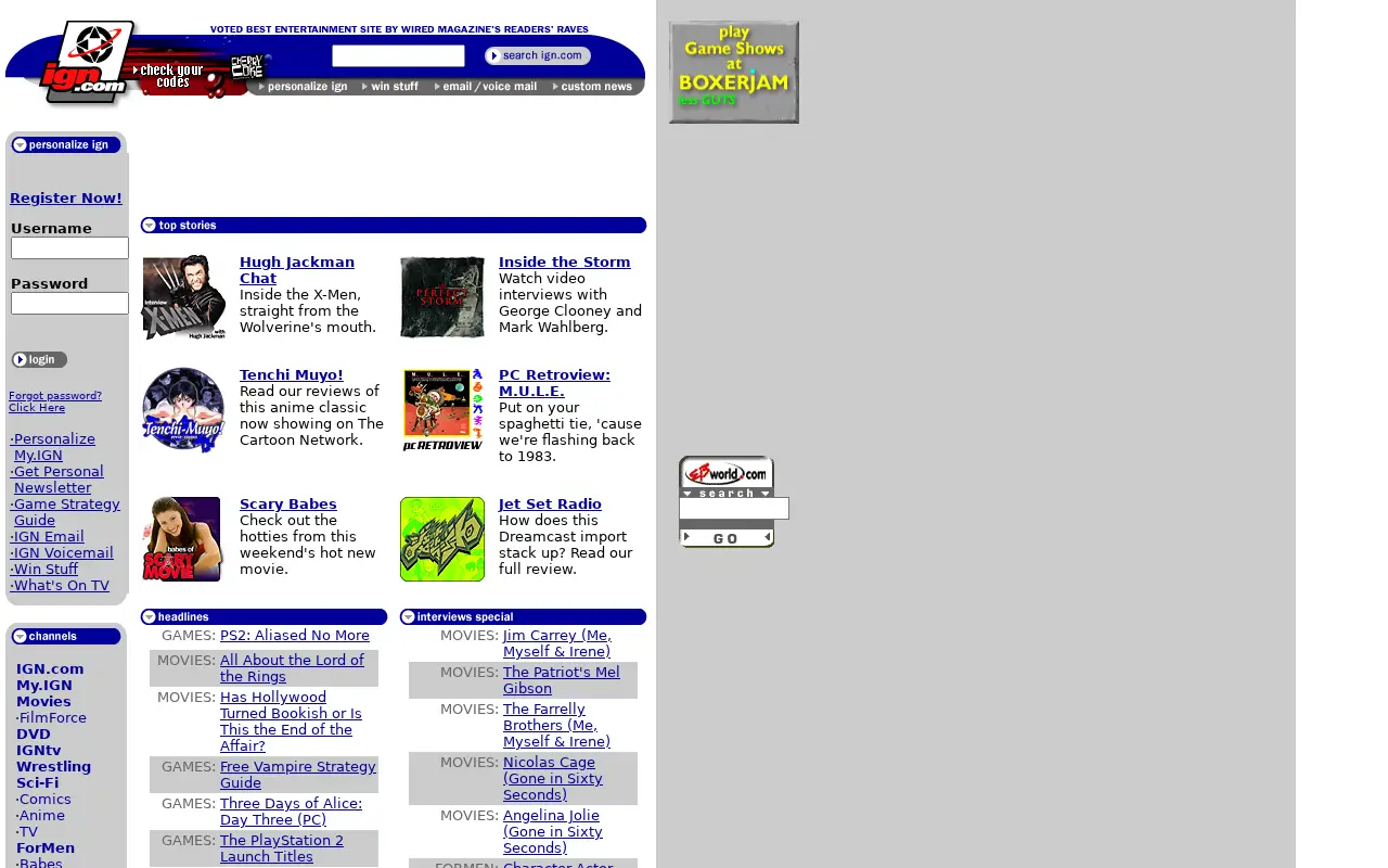ign.com in 2000