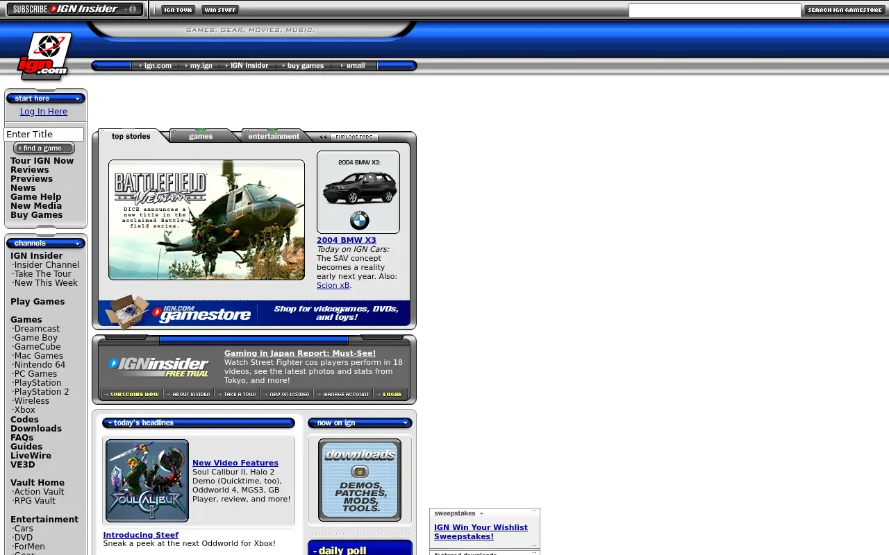 ign.com in 2003