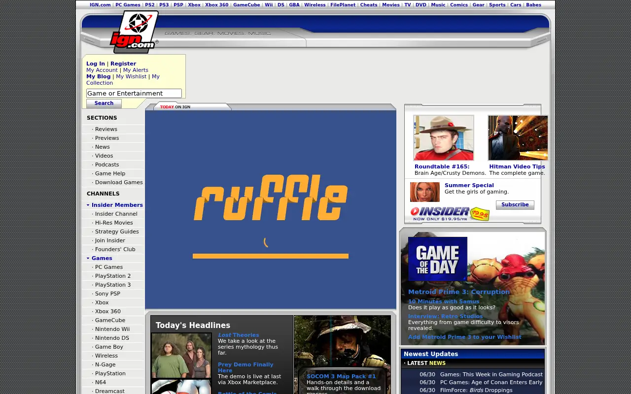 ign.com in 2006