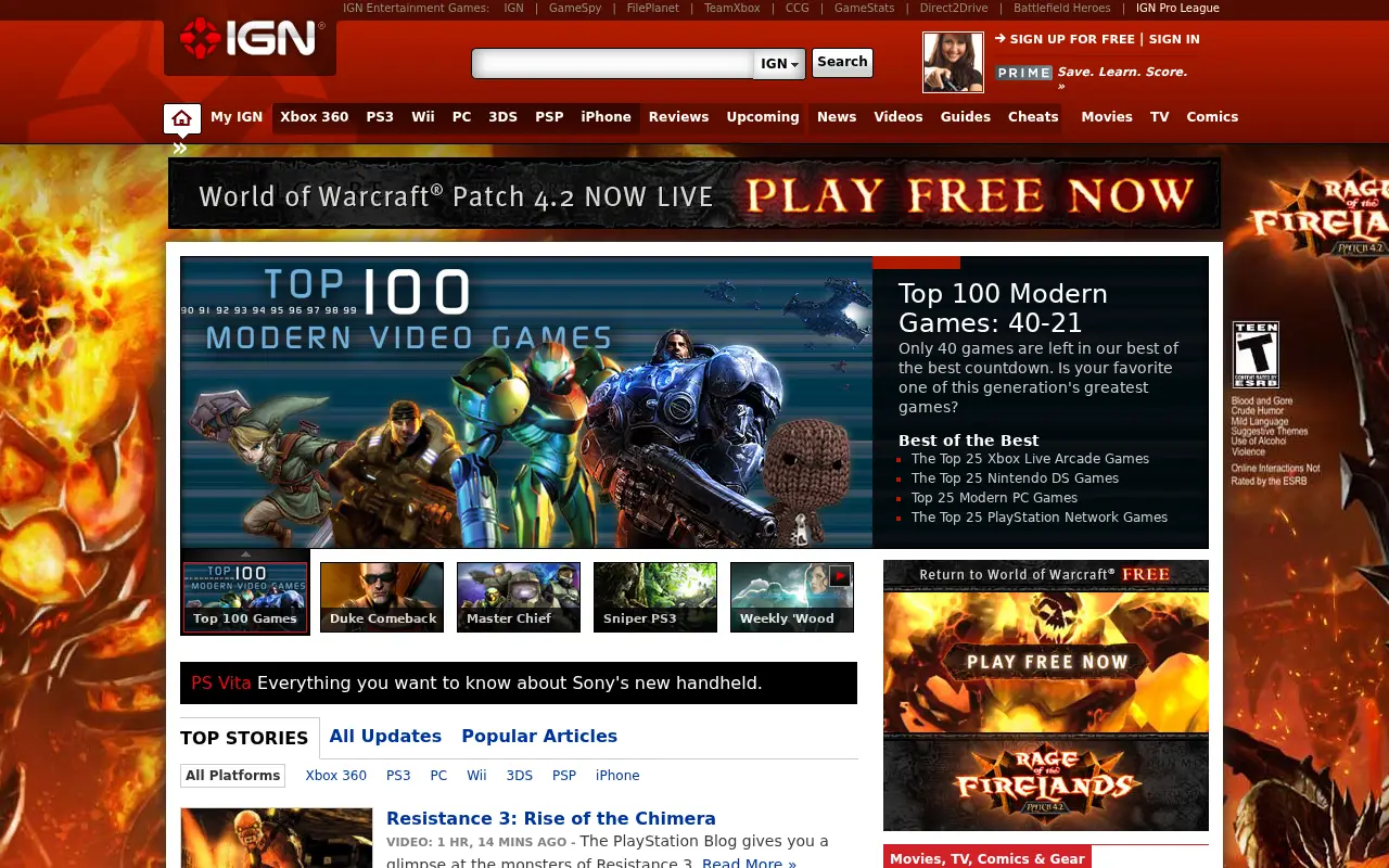 ign.com in 2011
