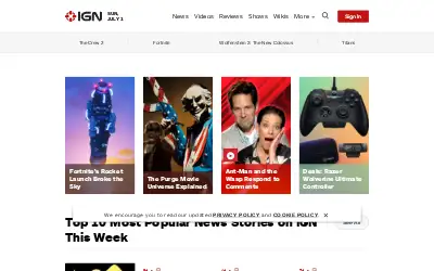 ign.com in 2018