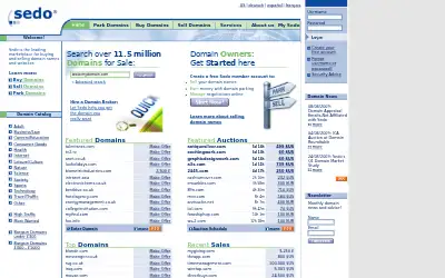 sedo.com in 2009